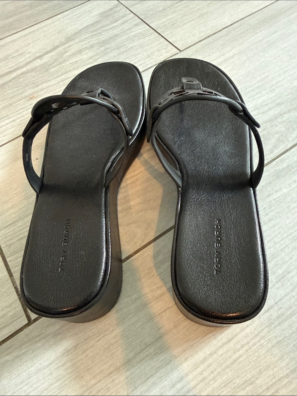 Tory Burch Miller Wedge 2.5mm - Perfect Black - Picture 3 of 5